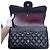 Chanel Classic Double Flap Jumbo Pelle Agnello Nero Argento - vista 3