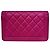 Chanel Le Boy WOC Portafoglio con Catena Nappa Rosa - vista 3