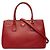 Borsa a mano Galleria Prada in pelle Saffiano con placca logo Triangle