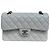 Borsa Chanel Classic Double Flap Small Caviar Bianco