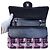 Borsa Chanel Classic Double Flap Medium Tweed Rosa/Viola/Nero/Bianco - vista 11