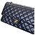 Borsa Chanel Classic Double Flap Medium Pelle d'Agnello Nera - vista 2