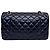 Borsa Chanel Classic Double Flap Medium Pelle d'Agnello Nera - vista 7