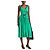 Zimmermann Tiggy Bow Midi Kleid Leinen Grün