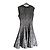 Alaïa ausgestelltes Kleid Zebra-Print Viskose Polyamid