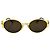 Fendi SL7035 Occhiali da Sole Ovali Oro e Tartarugato