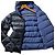 Herno Reversible Packable Hooded Down Jacket - Black/Navy