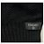 Chanel sciarpa con logo CC in lana nera - vista 4