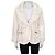 Chloé White Fitted Jacket with Voluminous Collar Sz.40 Pre-owned