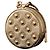 Michael Kors Mini-Börse/Runder Leder-Charm Gold