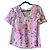 Ted Baker Bluse mit rosa Blumenprint und Rüschenärmeln