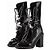 Botines Chanel Fall 2013 Chain Obsession de cuero cepillado negro