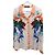 Camisa Roberto Cavalli de seda con estampado de loros y flores