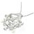 Autre Marque Collana in Platino con Perle Akoya e Diamanti PT900 PT850 - vista 4