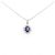 Autre Marque Collana in Pt900 Pt850 con zaffiro e diamante