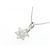 Autre Marque Collana fiori in oro bianco Au750 e diamanti - vista 3