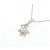 Autre Marque Collana fiori in oro bianco Au750 e diamanti - vista 4