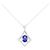 Autre Marque Collana in PT900 PT850 con Tanzanite e Diamanti