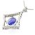 Autre Marque Collana in PT900 PT850 con Tanzanite e Diamanti - vista 4