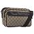 GUCCI GG Supreme Shoulder Bag PVC Beige Silver 114531