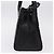 PRADA Hand Bag Leather 2way Black Silver - vista 5