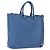 PRADA Tote Bag Leather 2way Blue Silver