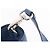 PRADA Tote Bag Leather 2way Blue Silver - vista 24