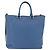 PRADA Tote Bag Leather 2way Blue Silver - vista 3