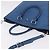 PRADA Tote Bag Leather 2way Blue Silver - vista 8