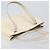 CHANEL Triple Coco Tote Bag Lackleder Weiß Goldfarbene CC - Ansicht 6