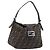 FENDI Zucca Canvas Mamma Baguette Shoulder Bag Black Silver