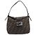 FENDI Zucca Canvas Mamma Baguette Shoulder Bag Black Silver - vista 2