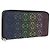 LOEWE Anagram Zippy Wallet Leather Silver Rainbow