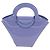 Bottega Veneta Hand Bag Patent leather Purple Silver - vista 2