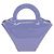 Bottega Veneta Hand Bag Patent leather Purple Silver - vista 3