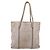 CHANEL Luxury Line Chain Tote Bag Leather Silver Gold Tone CC - vista 3