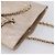 CHANEL Luxury Line Chain Tote Bag Leather Silver Gold Tone CC - vista 6