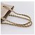 CHANEL Luxury Line Chain Tote Bag Leather Silver Gold Tone CC - vista 7