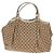 GUCCI GG Canvas Hand Bag Beige Gold 211943 - vista 2
