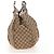 GUCCI GG Canvas Hand Bag Beige Gold 211943 - vista 4