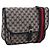 GUCCI GG Canvas Shoulder Bag Navy Gold Tone 798823