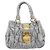 Miu Miu Hand Bag Leather 2way Gray Gold - vista 2