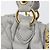 Miu Miu Hand Bag Leather 2way Gray Gold - vista 24