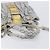 Miu Miu Hand Bag Leather 2way Gray Gold - vista 7