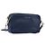 Miu Miu Madras Shoulder Bag Leather Navy Gold Tone