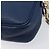 Miu Miu Madras Shoulder Bag Leather Navy Gold Tone - vista 13