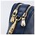 Miu Miu Madras Shoulder Bag Leather Navy Gold Tone - vista 17