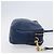 Miu Miu Madras Shoulder Bag Leather Navy Gold Tone - vista 4