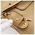 Miu Miu Hand Bag Leather 2way Beige Gold Tone - vista 21