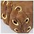 Miu Miu Hand Bag Leather 2way Brown Gold - vista 16